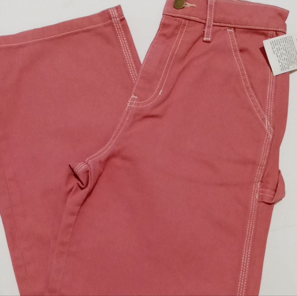 American Apparel Caprenter Jean Woman Size 24  color pink